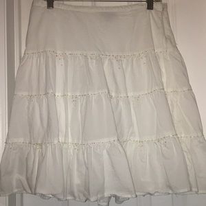 White vintage sequined peasant skirt-  soooo in now!  Gorgeous!!!